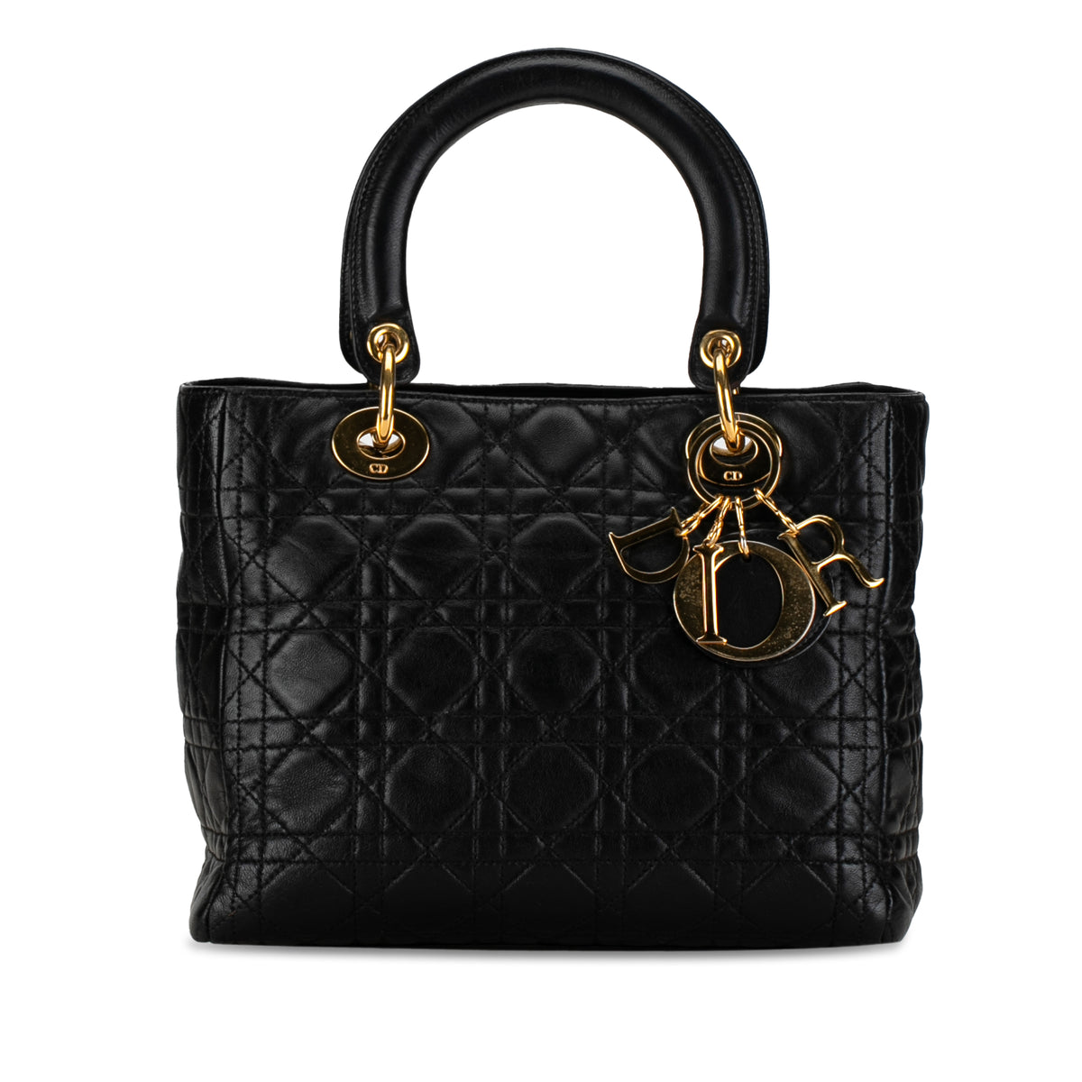 Medium Lambskin Cannage Lady Dior_0