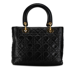 Medium Lambskin Cannage Lady Dior_2