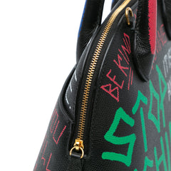 Grained Calfskin Graffiti S Ville Top Handle Bag