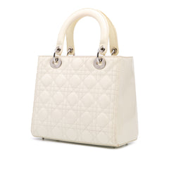 Medium Patent Cannage Lady Dior
