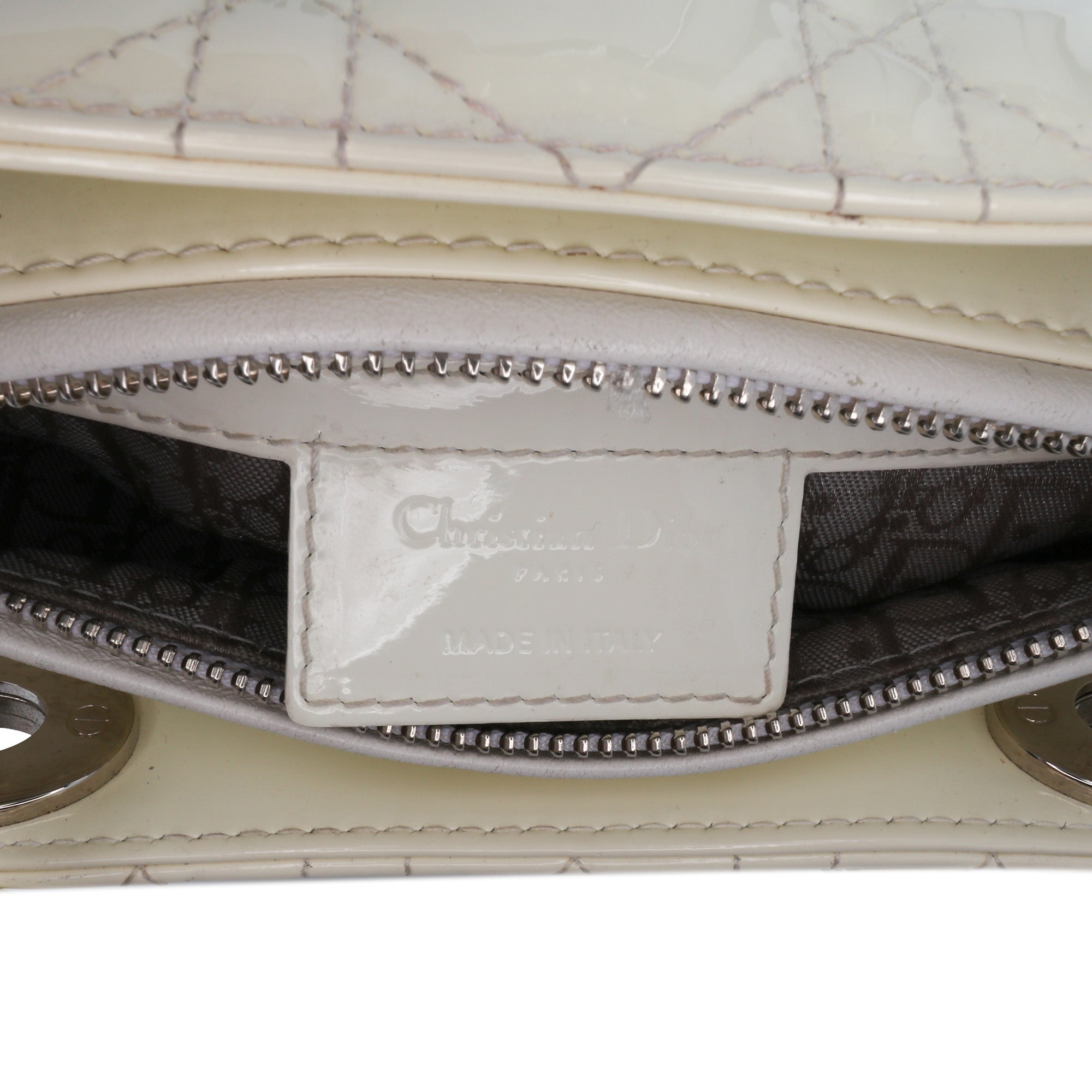 Medium Patent Cannage Lady Dior