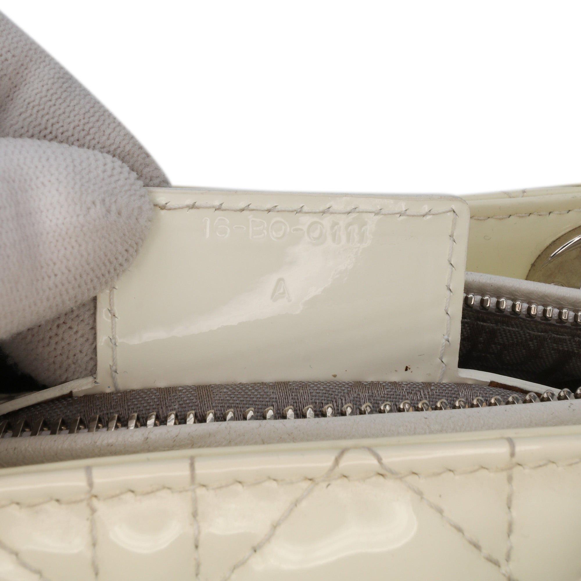 Medium Patent Cannage Lady Dior