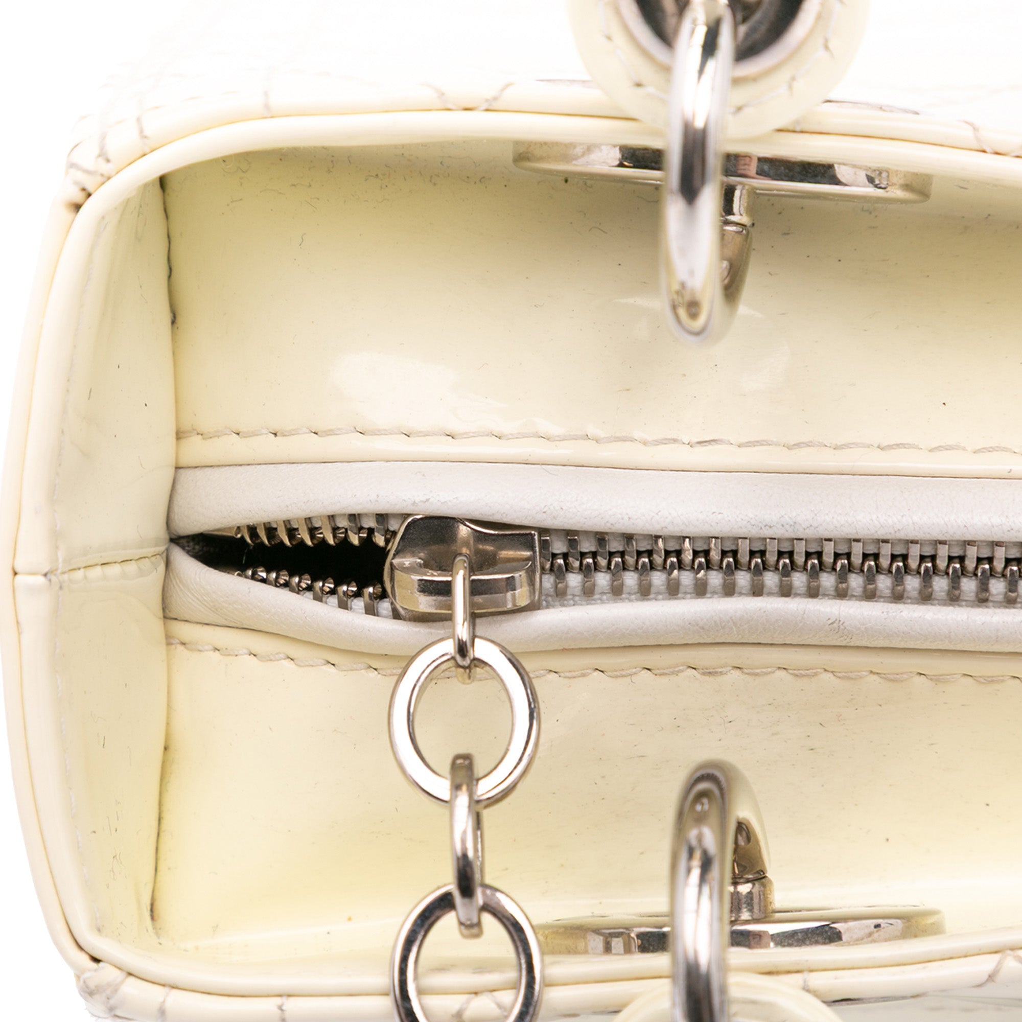 Medium Patent Cannage Lady Dior