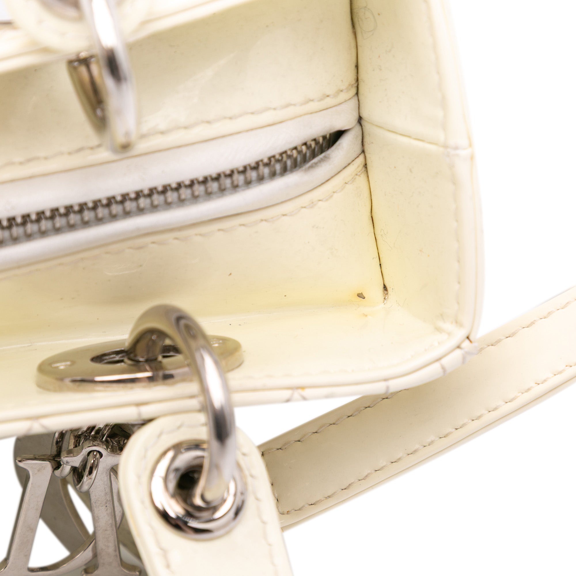 Medium Patent Cannage Lady Dior
