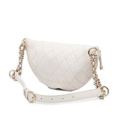 CC Quilted Lambskin Studded Logo Belt Bag
