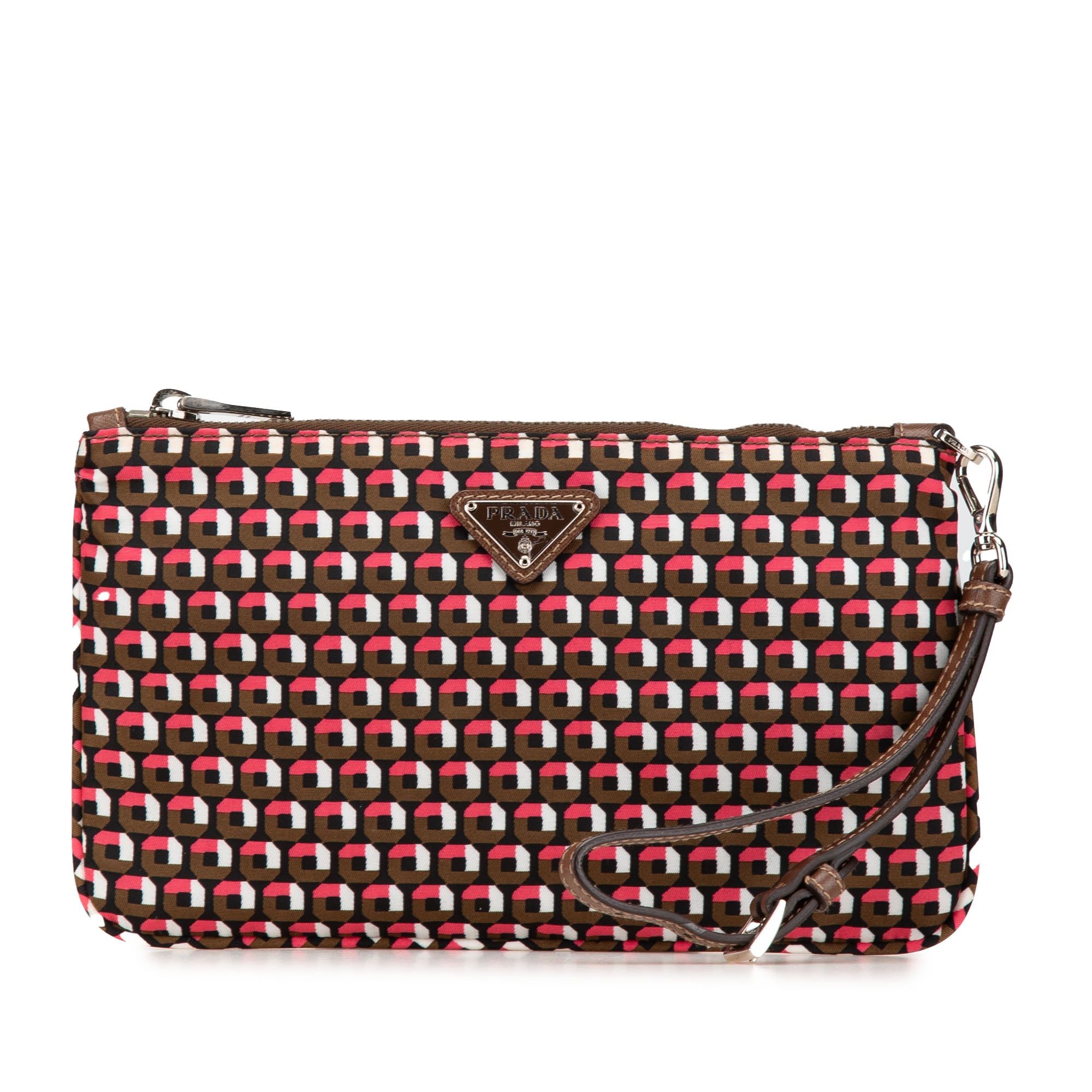 Tessuto Stampato Wristlet Clutch