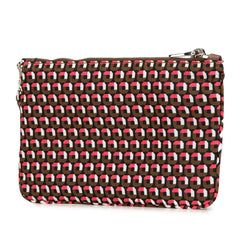 Tessuto Stampato Wristlet Clutch