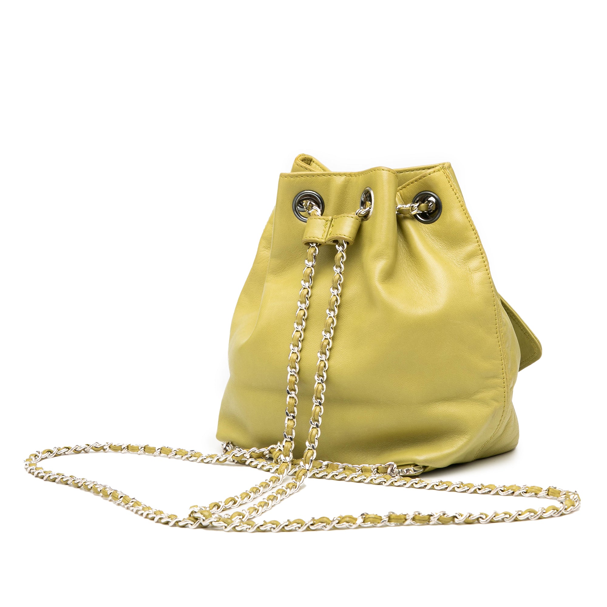 CC Lambskin Drawstring Backpack