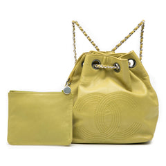 CC Lambskin Drawstring Backpack