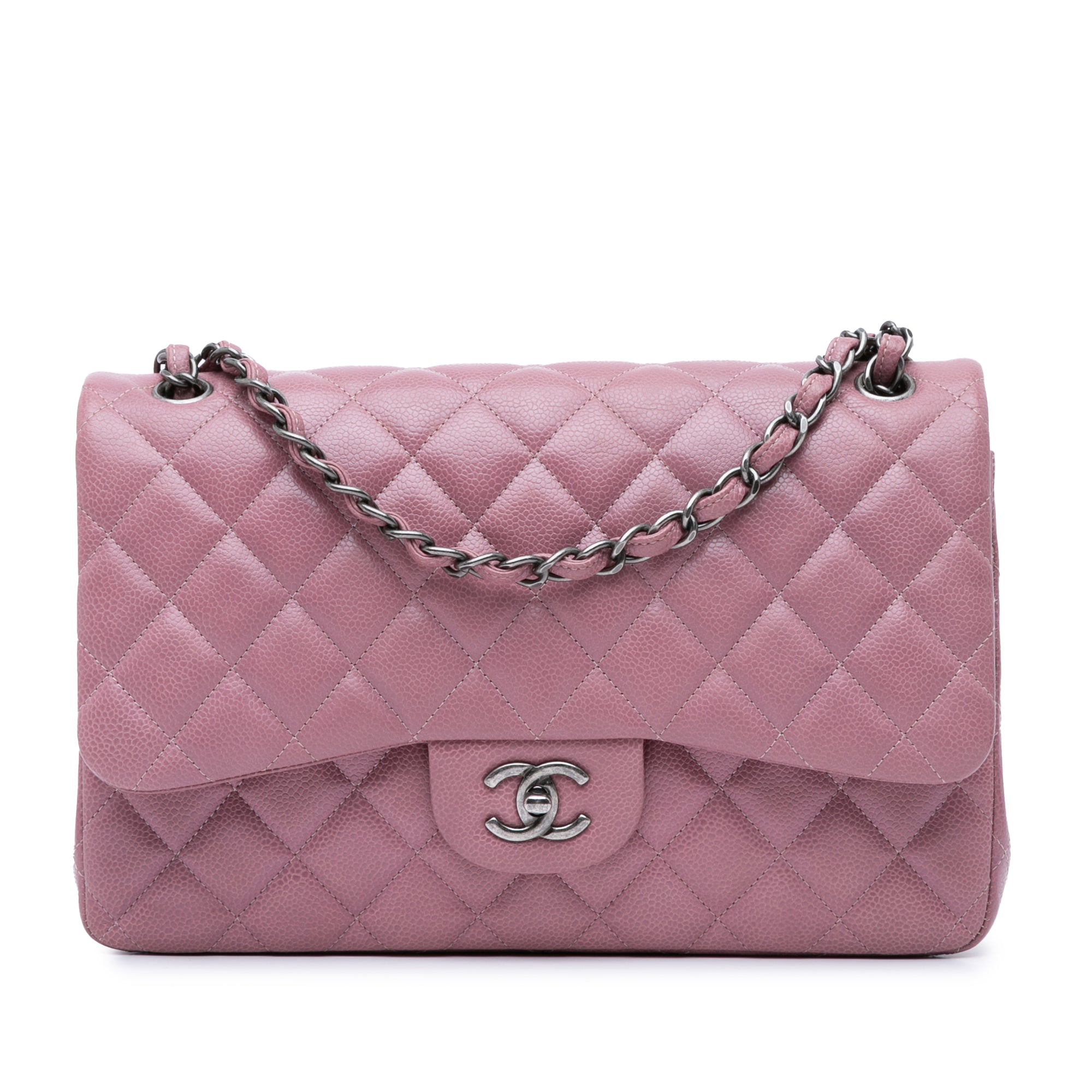 Jumbo Classic Caviar Double Flap