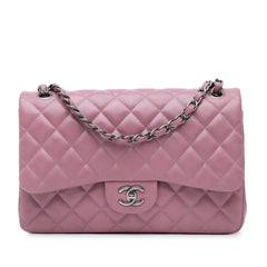 Jumbo Classic Caviar Double Flap