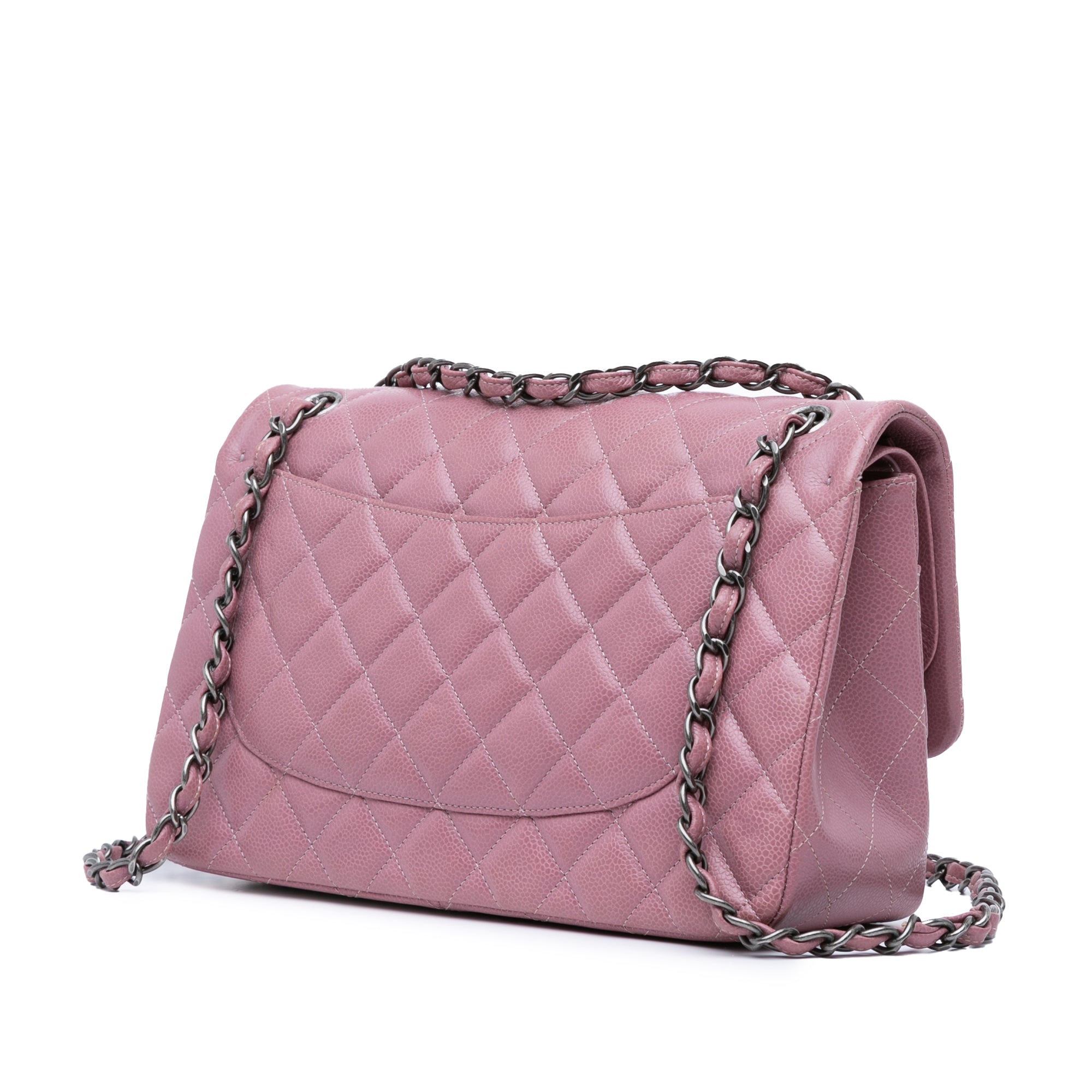 Jumbo Classic Caviar Double Flap