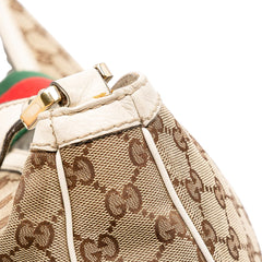 Large GG Canvas Web New Ladies Hobo