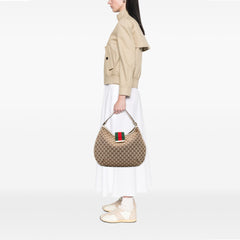 Large GG Canvas Web New Ladies Hobo