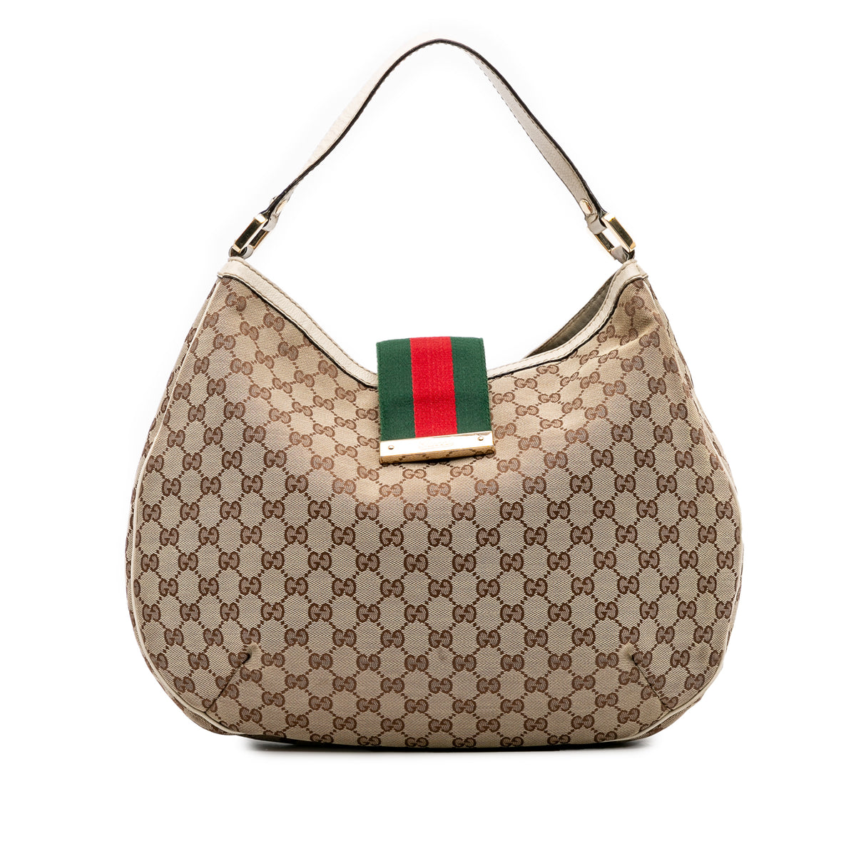 Large GG Canvas Web New Ladies Hobo