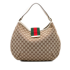 Large GG Canvas Web New Ladies Hobo