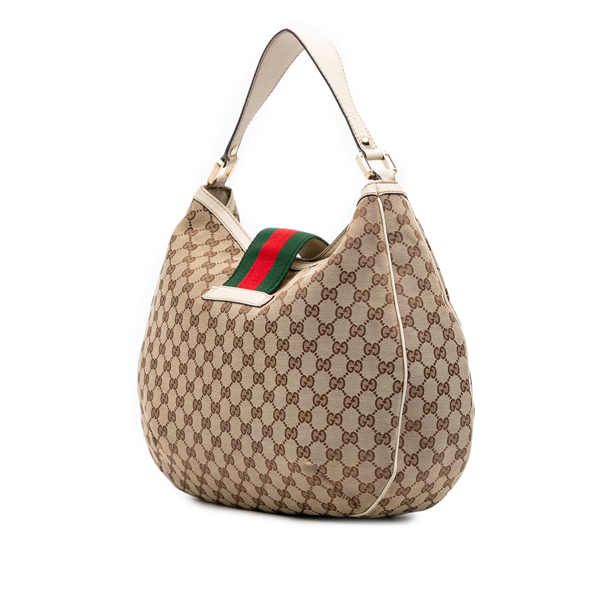 Large GG Canvas Web New Ladies Hobo
