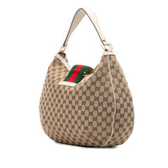 Large GG Canvas Web New Ladies Hobo
