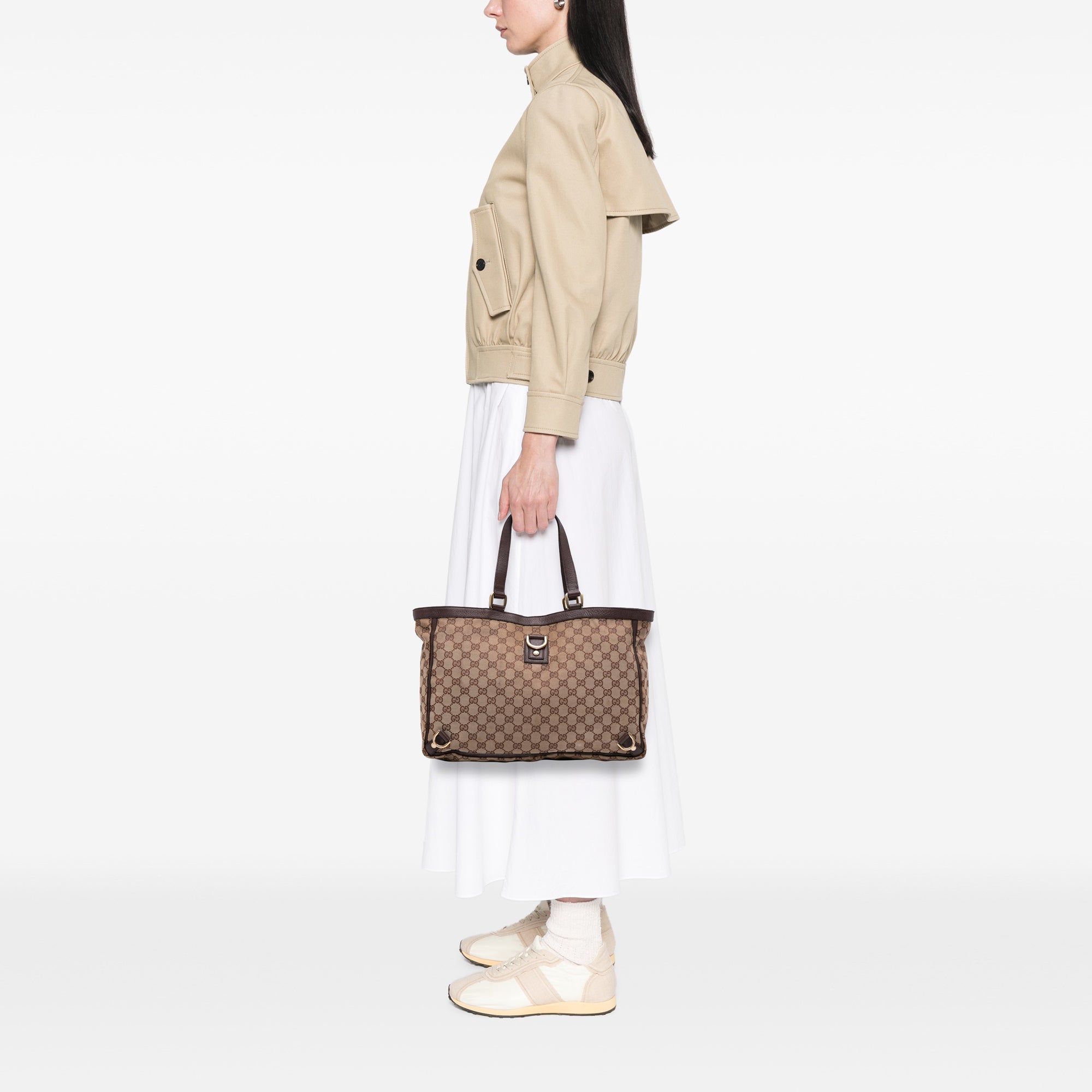 GG Canvas Abbey D Ring Tote