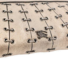 Metallic Leather Clutch