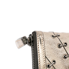 Metallic Leather Clutch