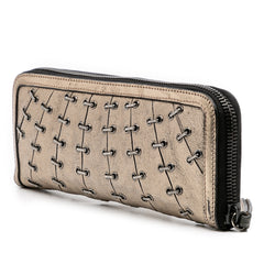 Metallic Leather Clutch
