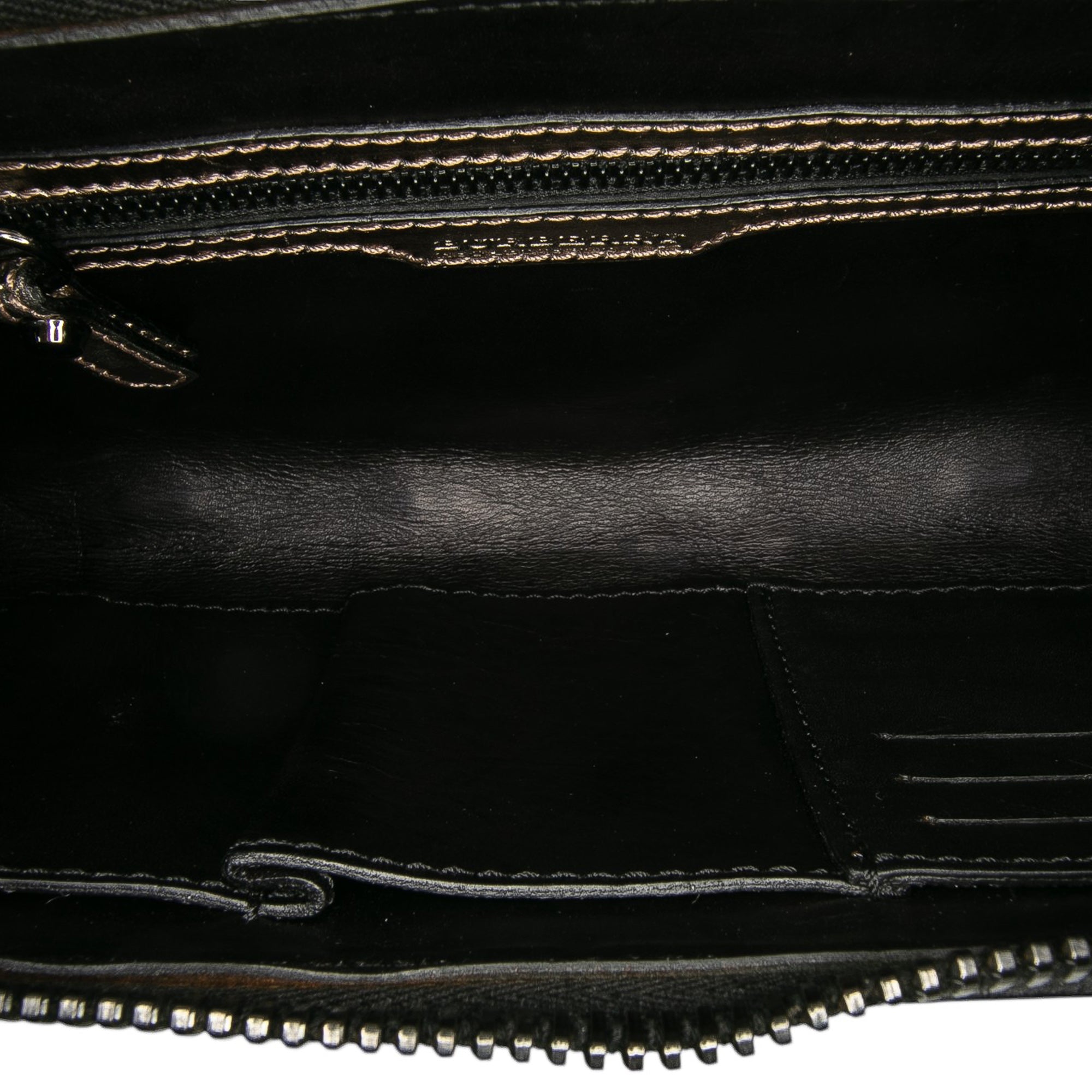 Metallic Leather Clutch