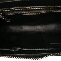 Metallic Leather Clutch