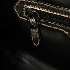 Metallic Leather Clutch