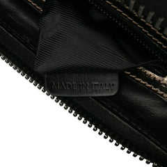 Metallic Leather Clutch