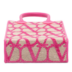 Leather Trimmed Toile Iconographe Satchel