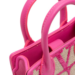 Leather Trimmed Toile Iconographe Satchel