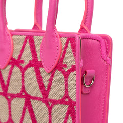 Leather Trimmed Toile Iconographe Satchel