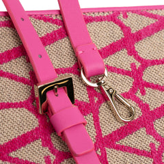 Leather Trimmed Toile Iconographe Satchel