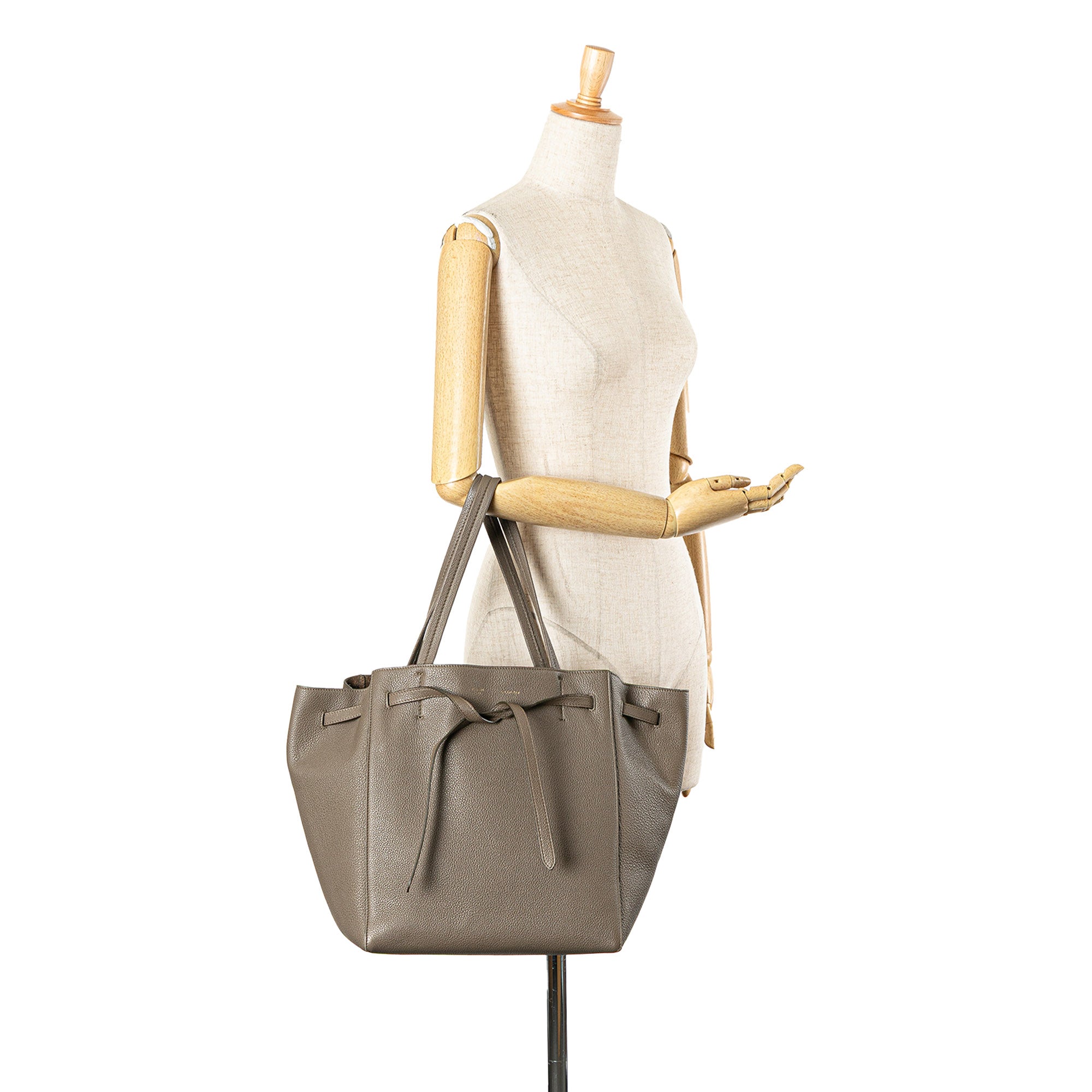 Small Leather Phantom Cabas Tote