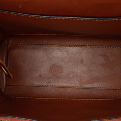 Small Denim La Medusa Chain Top Handle Bag