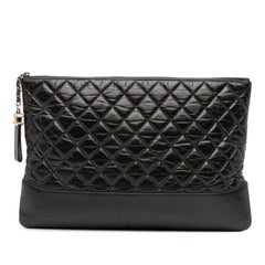 Large Aged Calfskin Gabrielle O Case Clutch