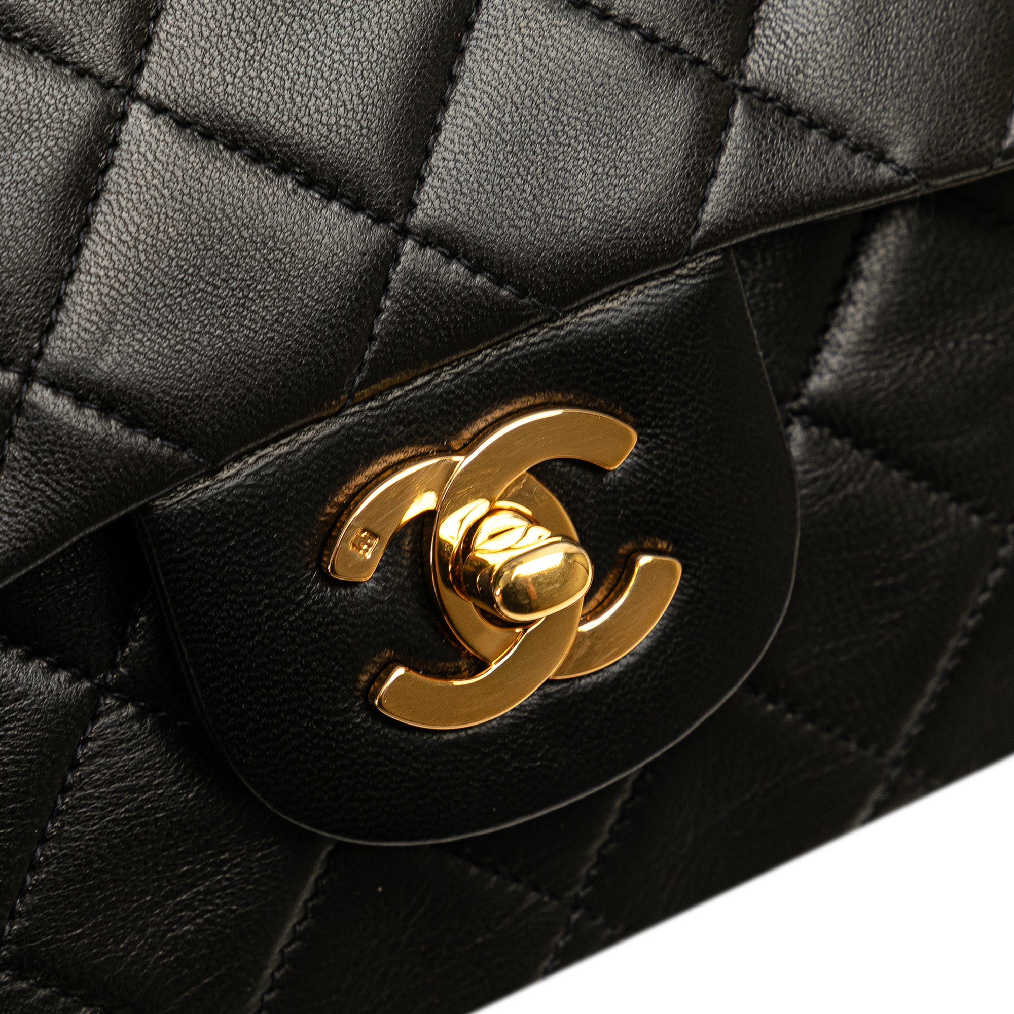 Small Classic Lambskin Double Flap