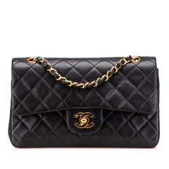 Small Classic Lambskin Double Flap