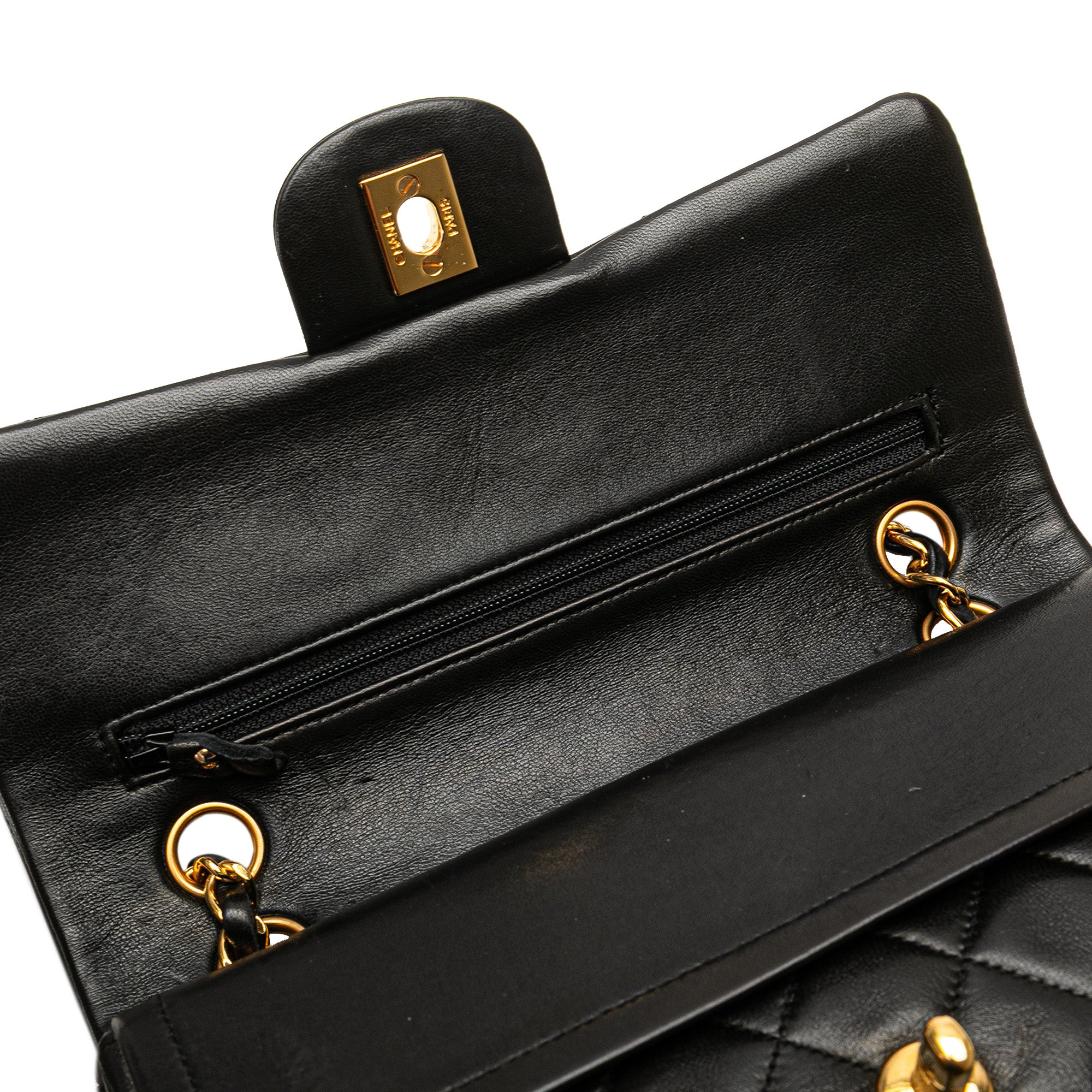 Small Classic Lambskin Double Flap