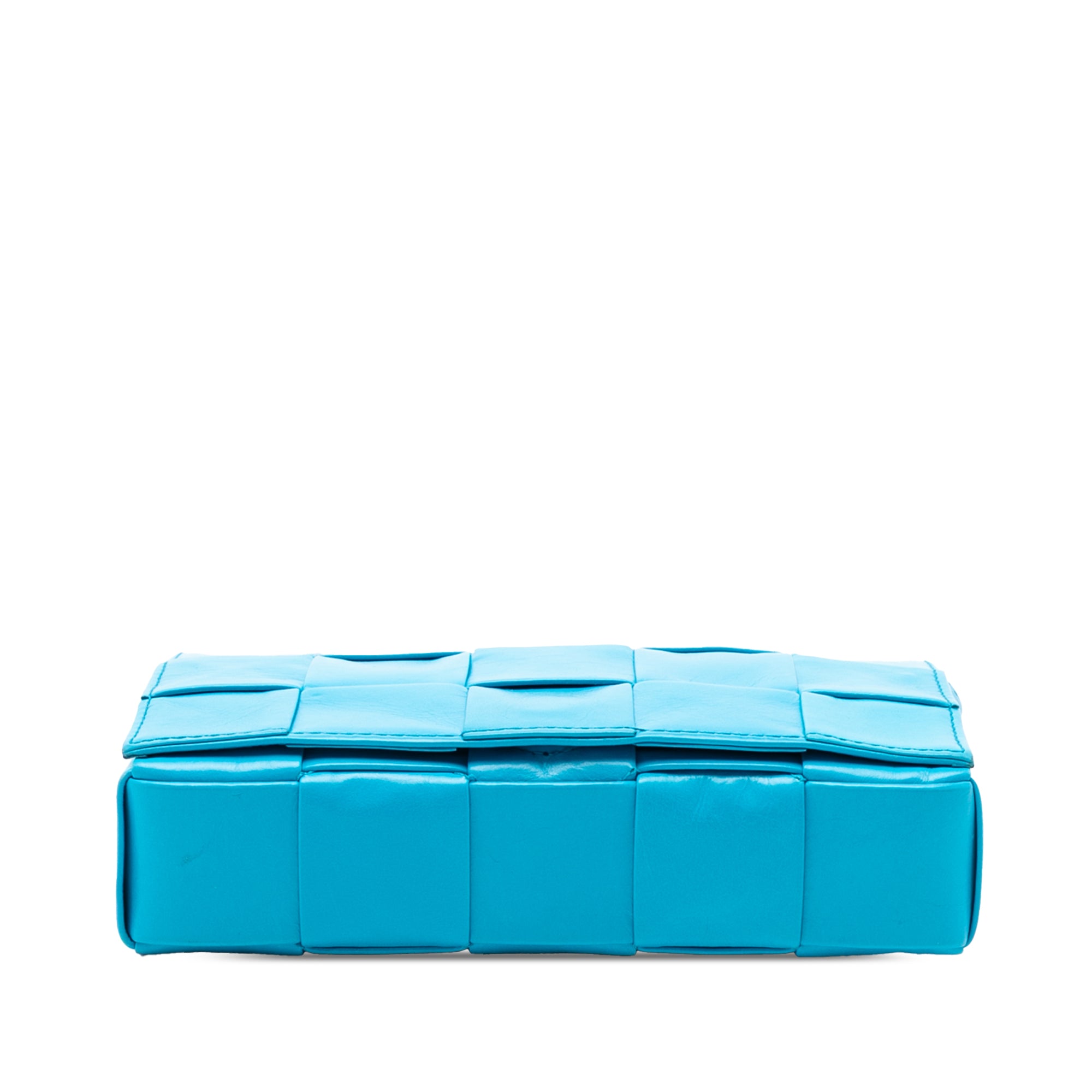 Small Paper Calfskin Intrecciato Cassette Crossbody