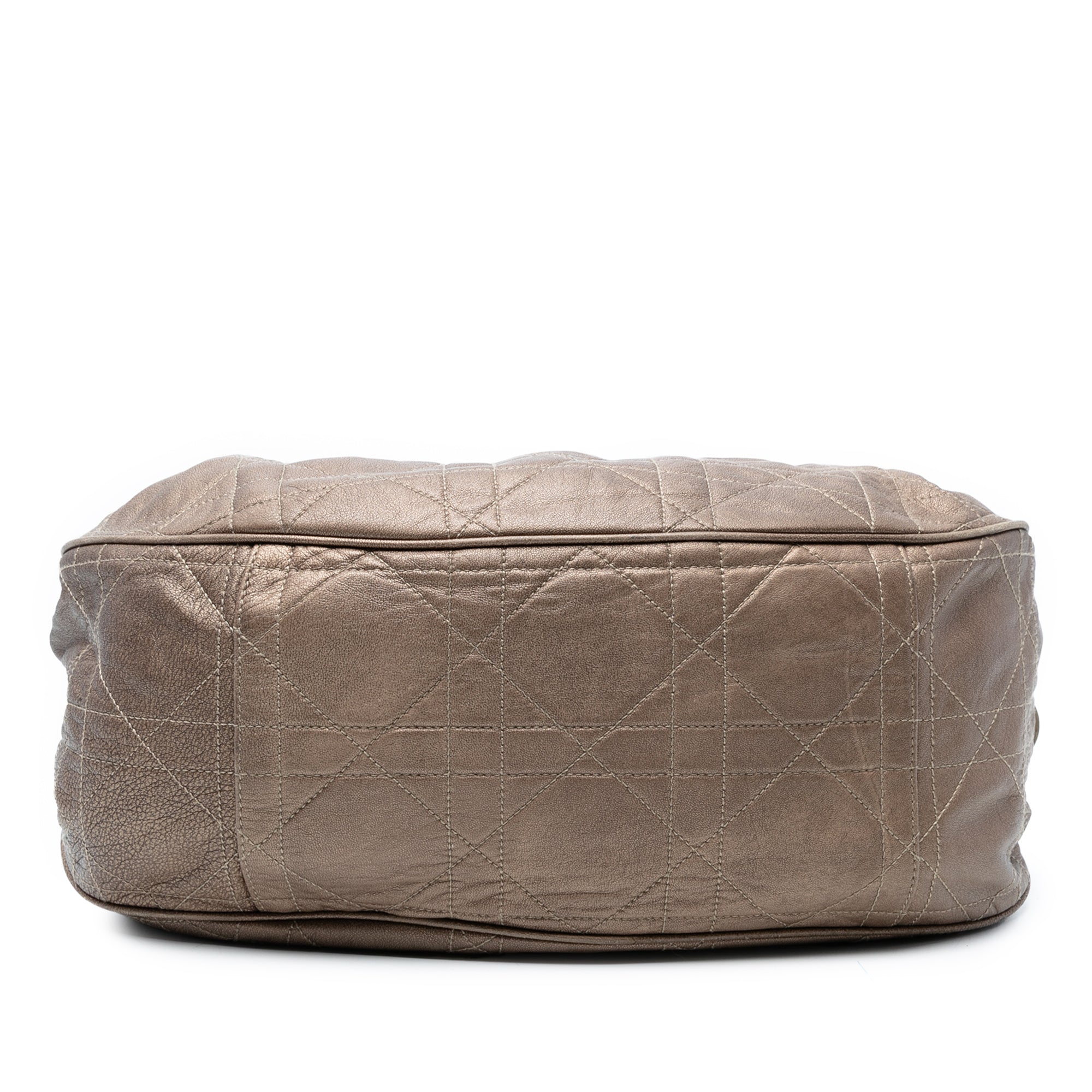 Lambskin Cannage Drawstring Hobo