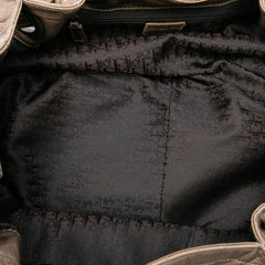 Lambskin Cannage Drawstring Hobo