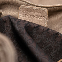 Lambskin Cannage Drawstring Hobo