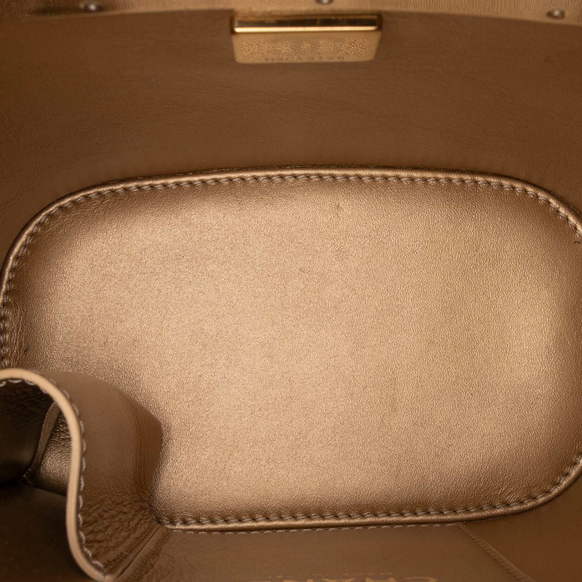 Quilted Patent Logo Chain Vanity Case