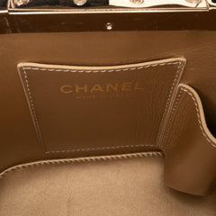 Quilted Patent Logo Chain Vanity Case