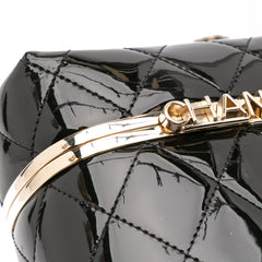 Quilted Patent Logo Chain Vanity Case