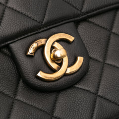 Jumbo CC Quilted Caviar Chunky Chain Flap