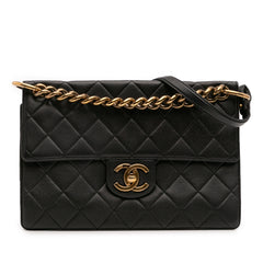Jumbo CC Quilted Caviar Chunky Chain Flap