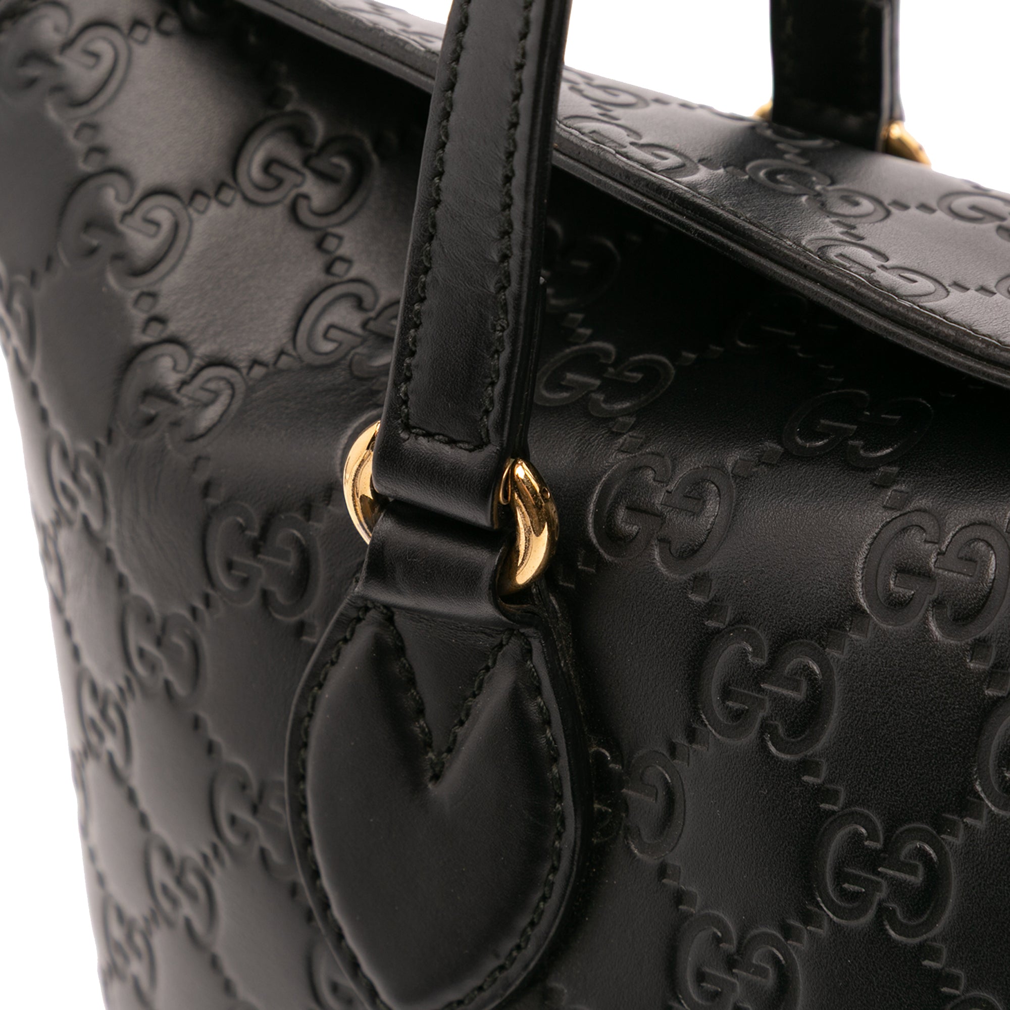 Guccissima Linea A Fold Over Satchel